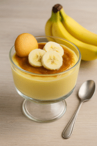 Ripe bananas on a wooden table with a sliced banana on a plate, showing soft, easy-to-digest texture.