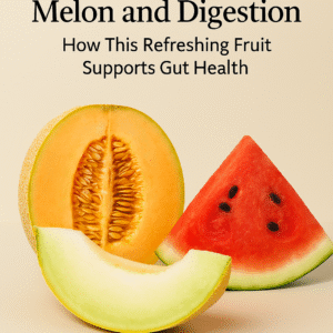 A digital photograph showcases a halved cantaloupe, a slice of honeydew, and a wedge of watermelon arranged on a neutral background.